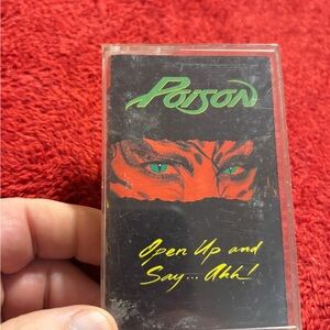 Poison Open Up and Say … Ahh! Vintage Cassette Tape .